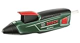 Bosch Home and Garden Akku Heißklebepistole GluePen (Micro-USB-Ladegerät, 4x Klebestick Ultrapower, 3,6 Volt, im Karton), Grün, 11 x 6,5 x 29,5 cm