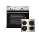 Backofen Herdset Einbau Set Kochfeld Edelstahl 3 Stufen 55 L Respekta EB6000IXN