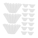 FUNOMOCYA 50 Stück Kaffeefilterpapier für Handfilter Einwegfilter für Espresso und Kaffee Kompatibel mit Filtertassen Praktische und Sichere Anwendung