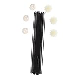 OSALADI 1 Satz Diffusor Stöcke Erfrischer Duft Sinn Vanille Aromastäbe selber Machen Aromatherapie-Stäbchen Holzblumen mit Stielen Aromastab Aroma-Sticks Ballaststoff Black