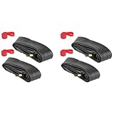 Goufride 4Pack 700X35-43C Fahrrad Innen mit 2 Felgen Streifen Schrader Ventil Gummi Fahrrad Reifen für 700C Rennrad