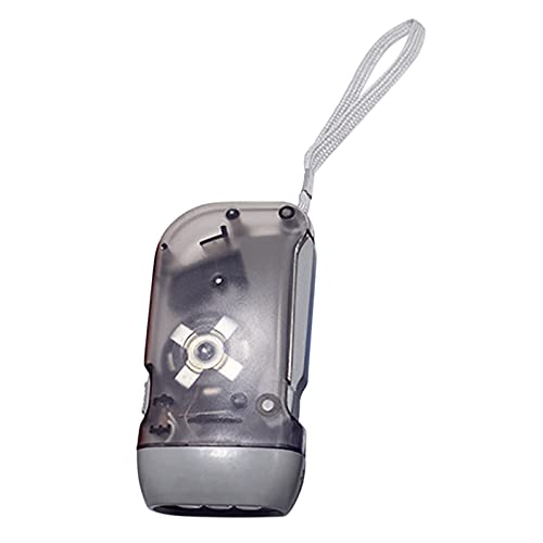 Clicitina Autos Taschenlampen für Camping Familienbatterien ohne LED-Taschenlampen gekröpfte handhelle Taschenlampe DU440 (Grey, One Size)