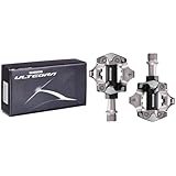 SHIMANO Unisex – Erwachsene Fahrradpedale-2091888120 Fahrradpedale, Schwarz, Einheitsgröße & XT PD-M8100 Fahrradpedal, Silber/schwarz, Einheitsgröße, Mountainbike