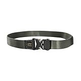 Tasmanian Tiger TT QR Stretchbelt 38mm längenverstellbarer Freizeit Outdoor Stretch-Gürtel mit Metall-Schließe, Steingrau-Oliv IRR