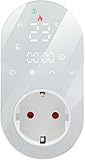 Jadeshay Thermostat Steckdose 16A Wireless Temperaturregler Digitaler Temperaturschalter 230v mit Fernsteuerung für Heizung/Kühlung
