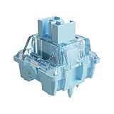Akko V3 Pro Creme Blaue Schalter für mechanische Tastatur, taktile Schalter, 5 Pin 45gf, RGB LED Slot staubdicht Stem MX Key Switches für Gaming Tastatur/DIY Kit (45pcs, Creme Blau)