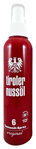 Tiroler Nussöl Sonnenöl Spray original LSF 6 wasserfest, 1er Pack (1 x 150 ml)