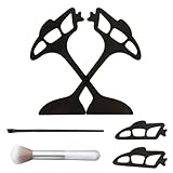 Weiche Silikon-Lidschatten-Schablonen, Make-up-Pinsel für einfaches Auftragen von Augen-Make-up, geeignet für Anfänger und professionelle Eyeliner-Werkzeug