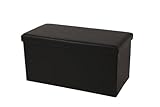 ECHTWERK Sitzbank, Schwarz, 76 x 38 x 38 cm EW-SB-0470