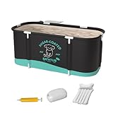 Faltbare Badewanne, tragbare Badewanne, Kalttauchbadewanne - Faltbare Badewanne 45,3 x 23,6 x 19,7 Zoll, warme Badewanne, Eiswanne, separates Familienbadezimmer, Spa-Badewanne