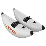 VEVOR Unisex Aufblasbarer Auslegerschwimmer mit Sidekick-Armen Gepäck-Handgepäck, Weiß, 2,1-2,4 m