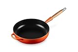 Le Creuset Signature gusseiserne Sautépfanne mit Holzgriff 28 cm Ofenrot, 20259280900422