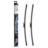 Bosch Aerotwin A821S Front-Scheibenwischer - Set mit 2 Ersatz-Scheibenwischern und vormontiertem Adapter - 2 Wischblätter, 600 mm und 600 mm