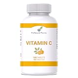 Vitamin C 1000 mg | 180 vegane Tabletten | 6 Monatsvorrat | Immunsystem | Müdigkeit und Stress