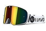 Havoc Racing Magnetische rahmenlose Schutzbrille – für Motocross, Dirt Biking, Snowboarden, ATV und UTV – Tempest Brille, klare Gläser und Hartschalenetui