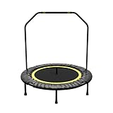 Fitness-Trampolin für Erwachsene, 101 cm Durchmesser, Aerobic-Indoor-Trampolin, belastbar bis 200 kg, Ausdauertraining und Fitness, Seeblau