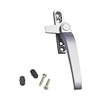 GFDSGRE Fenstergriff Fenstergriff, Heim-Hardware, Aluminiumlegierung, Hebelflügel, Wohnzimmer, Mehrfarbig, weiß, rostfrei Fenstergriffe(Right Silver)