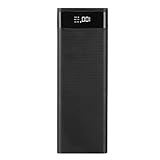 SALALIS Batteriefach, 10 x 18650 Leichtes, professionelles Batterieladegerät für DIY Mobile Power(Schwarz)