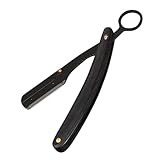 DECORNIJIA Klassischer Faltbarer Rasiermesserhalter aus und Holz Multifunktional Stabiler Griff für Präzises Rasieren Kompakt und Leicht zu Verstauen für Männer und Friseure zu Hause