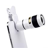 Smartphone Objektiv Set für kreative Fotografie Makro und Weitwinkelobjektive zur Inspiration Ihrer Aufnahmen (Weiß)