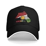 PIORUJK Flagge Karte von Kurdistan Mützen für Unisex Stilvolle Baseballkappe Trucker Hut Lässige Kopfbekleidung Verstellbar