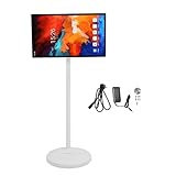 24-Zoll-Touchscreen-Fernseher, Mobiler und Drehbarer Bildschirm, Tragbarer Smart-Touchscreen-Monitor für Home-Office-Unterhaltung, Drahtlose Telefonprojektion für 12 (EU-Stecker)