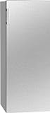 Bomann Kühlschrank VS 7316.1 freistehender Vollraumkühlschrank, Standkühlschrank groß inkl. LED-Beleuchtung, ideal für Getränke und Lebensmittel, Türanschlag wechselbar, 242 Liter, Edelstahl-Optik
