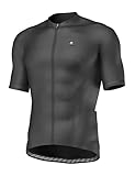 LAMEDA Radtrikot Herren Kurzarm Sommer MTB Rennrad Trikot Fahrradtrikot Kurz Atmungsaktive Schnell Trocknend Elastisch Reflektierend Anti-Rutsch Schwarz S