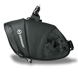 SKS GERMANY EXPLORER CLICK 800 Fahrradtasche, Fahrradzubehör (Satteltasche aus gummiertem, wasserabweisendem Gewebe, laminierte Reißverschlüsse mit ergonomischem Easy-Zip, Volumen: 0,8 l), schwarz