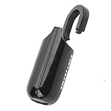 Fingerabdruck-Schloss, Diebstahlsicherung, Wiederaufladbares USB-Fingerabdruck-Vorhängeschloss für Gepäck (Schwarz)