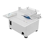 Tischkreissäge, Mini-Tischsäge 96 W, Einstellbare Schnitttiefe (0–29 mm) und Winkel (0–180°), 4000–9000 U/min, Tischkreissägen für Holz, Aluminium, DIY-Projekte