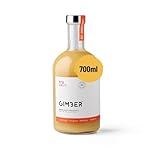 GIMBER N°2 700 ml Brut – Biologisches Ingwerkonzentrat | 50% weniger Zucker | Alkoholfrei & natürlich | Bio-Getränk aus Ingwer, Yuzu Frucht und Zitronenthymian Premium Bio-Essenz für Drinks, Cocktails