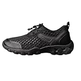Trekkingschuhe Herren Mesh Wanderschuhe Wanderstiefel Leicht Bergschuhe Atmungsaktive Traillaufschuhe rutschfest Sohle Sneaker mit Schnellverschluss Athletische Freizeitschuhe Sommerschuhe