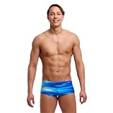 Funky Trunks Badehose Herren Sidewinder Trunk chlorbeständig und schnelltrocknend Sea Breeze, Größe:4