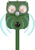 Katzenschreck Ultraschall 1 Stück, 5 Vertreibungsmodi, zur Vertreibung von streunenden Katzen, Tauben und Anderen Tieren