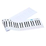 Kisangel 1 Stück 88 Klaviertastatur Wanddiagramm Grifftabelle Für Anfänger Klaviertastatur Poster Tasten Tragbares Keyboard Klavier Grundlegender Unterricht Keyboard Übungsdiagramm