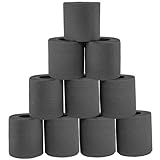 10 schwarze Toilettenpapierrollen, 4-lagige, weiche, saugfähige schwarze Papierhandtücher für Haushalte und verschiedene öffentliche Bereiche. Toilettenpapierrollen, farbiges Toilettenpapier, far