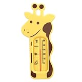 GALPADA Badewannen Thermometer im Cartoon Design für Sichere Wassertemperaturmessung Badespaß für Jungen und Mädchen Gelbes Wasserthermometer für Junge Mädchen