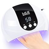 L.K.E UV Lampe für Gelnägel, 54W UV Lampe Nägel mit 3 Timer, LCD Display, Auto Sensor,Premium UV Lampe für Alle UV Gel Nagellack, Ideal für Anfänger und Profis,Festivalgeschenk für Frauen