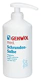 GEHWOL med. Schrunden Salbe, Pflegesalbe verhornte, rissige, trockene, raue Haut, 500 ml mit Spender