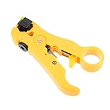 Hemobllo 1Stk Abisolieren Patch-Kabel Multitools Koaxialkabel Drahtschneider Werkzeug multifunktionswerkzeug crimping tool Drahtschneiderzange Crimpwerkzeug für Kabelschuhe Stahl Yellow