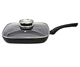 ELO 59828 'Pure Belugo Grillpfanne, 28 x 28 cm, Glasdeckel inklusive (Aroma Knauf)