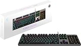 MSI Forge GK310 - RED SWITCHES Mechanische Gaming-Tastatur - Mechanische rote Schalter (linear), ergonomische Tastenkappen, rutschfeste Basis, RGB-LED, USB 2.0 - Standardgröße