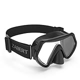 ZABERT M1 Taucherbrille, Schwimmbrille für Erwachsene herren damen Schnorchelmaske Tauchmaske Tauchermaske Schwimmmaske Schwarz