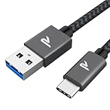 USB C Kabel RAMPOW, iPhone 16 ladekabel, ladekabel USB C, USB USB C Kabel USB 3.0 & QC 3.0 Schnellladekabel USB C, iPhone 15 ladekabel, Ladekabel USB C für iPhone 16/15/15 Pro, Samsung S23/S22/Note-1M