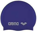 ARENA Unisex – Erwachsene Classic Silicone Badekappe, Skyblue-White (77), Einheitsgröße EU