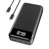 A ADDTOP Power Bank, 20000mAh 65W Phone & Laptop Powerbank, Externe Handyakkus Schnelles Aufladen USB C Input & Output, Kompatibel mit MacBook Pro Surface Go iPad iPhone 15 14 Pro Max Steam Deck etc