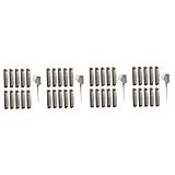 VICASKY 4 Sätze Curler Eisstockschießen Lockenstab Große Lockener Zubehör Prallen Heben Krokodilklemmen Für Die Haare Plüsch Jumbo Clips Abs Grey 10 Stück * 4