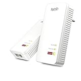 AVM FRITZ!Powerline 1240 AX WLAN Set (Gigabit-Powerline mit Wi-Fi 6, WLAN-Access Point, ideal für Media-Streaming, HD-Videos, Internet-TV, 1.200 MBit/s, deutschsprachige Version)