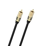 Oehlbach NF Sub, Cinch Subwoofer-Kabel - Audiokabel - rund - OFC - 3m - schwarz